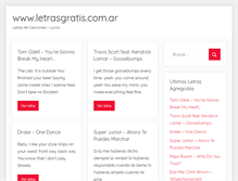 Tablet Screenshot of letrasgratis.com.ar
